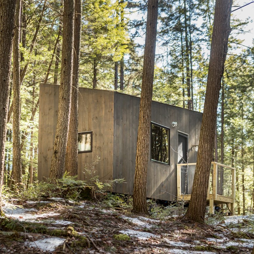 Getaway cabins by Harvard students, New York and Massachusetts
