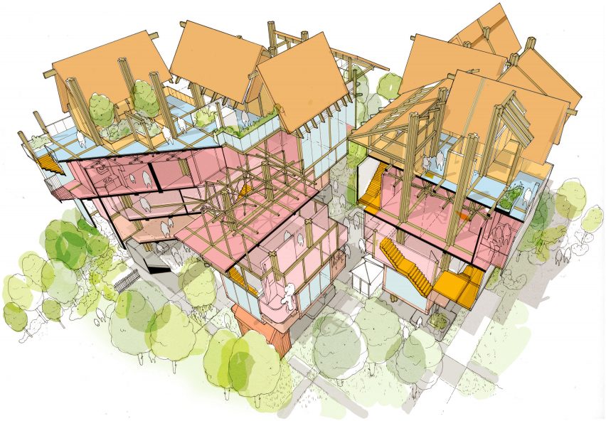 Matt Lucraft confronts London's housing crisis with "mock-tudor-cum-metabolist" building system
