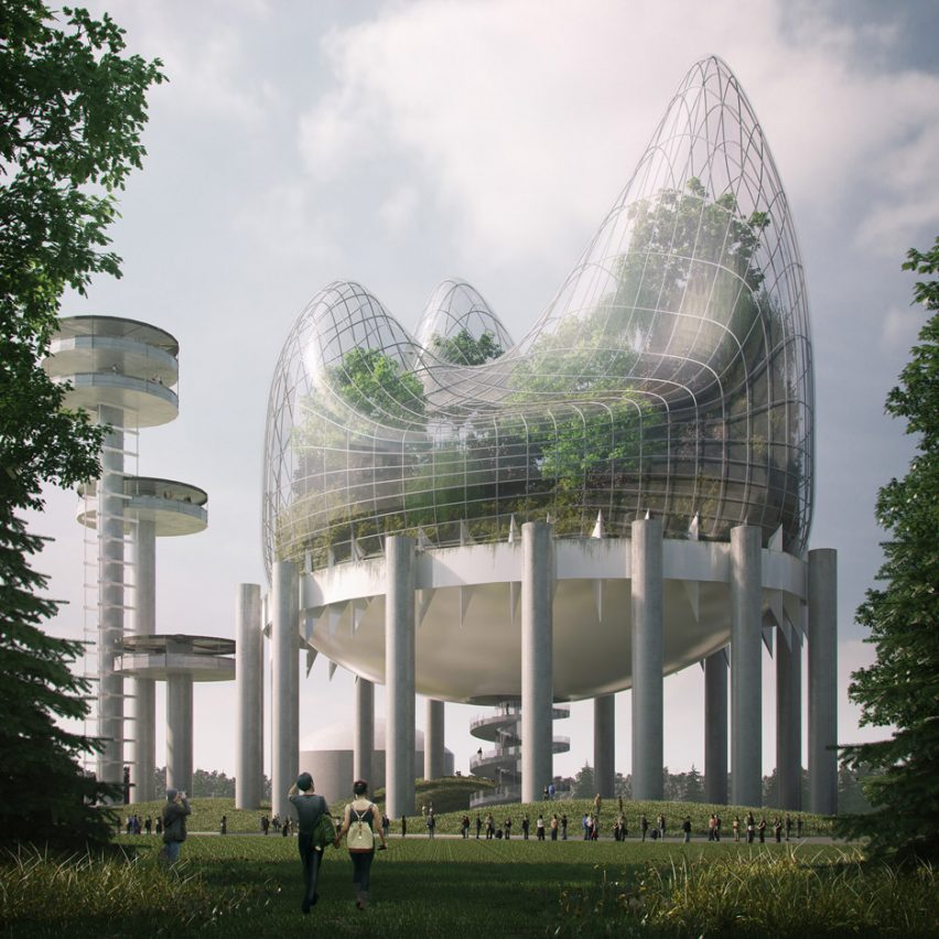 Hanging Meadows, winner of New York State Pavilion Ideas Competition