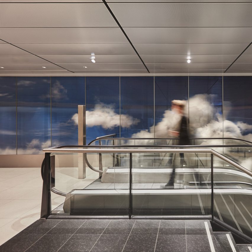Daan Roosegaarde covers airport wall in clouds for Beyond installation