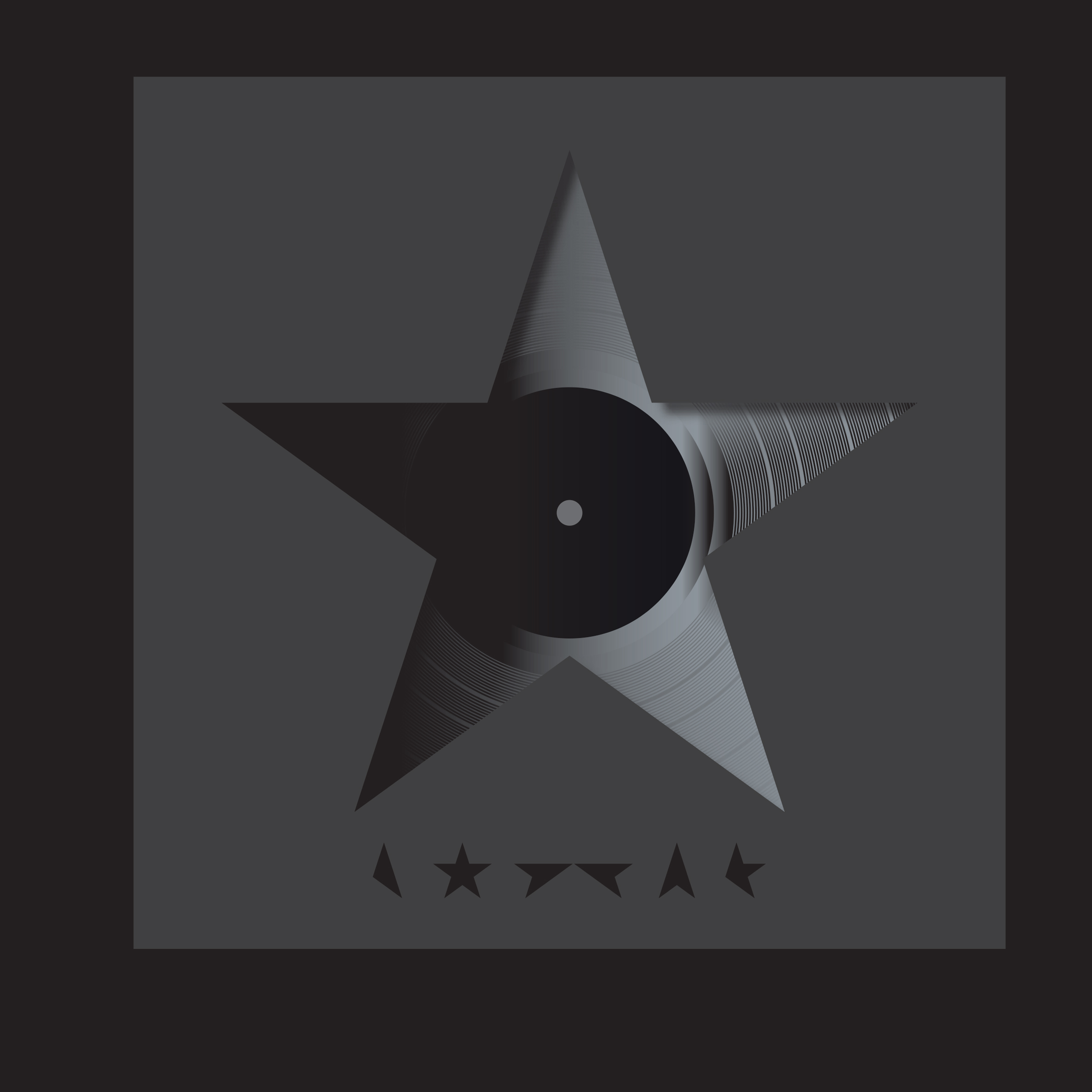 David Bowie's Blackstar album cover by Jonathan Barnbrook Designs of the Year 2016 nominee