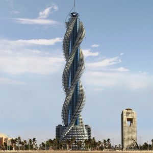 Office Building Twisted Skyscraper Sky Scraper Z Scale High Rise 