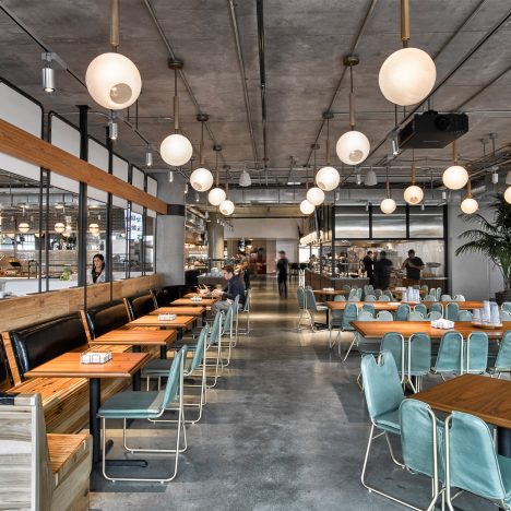 Dropbox opens industrial-style cafeteria by AvroKo at California headquarters