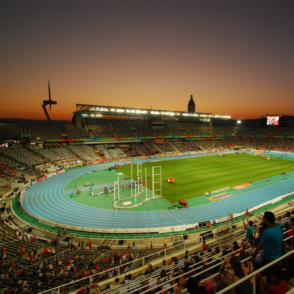 Estadi Olímpic de Montjuïc by Pere Domènech i Roura, Barcelona 1992