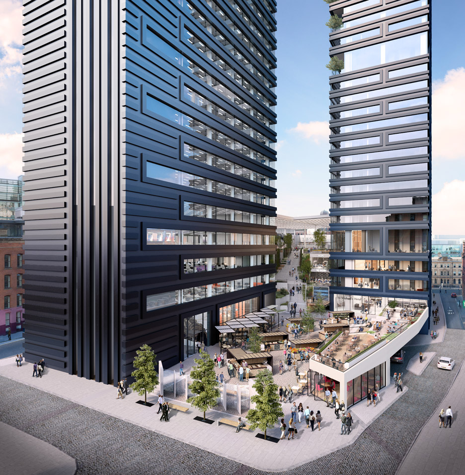 Ryan Giggs and Gary Neville unveil Manchester skyscraper plans by Make Architects