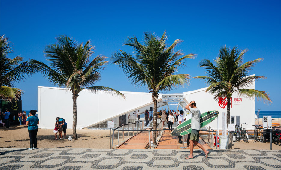 Henning Larsen Architects completes sail-covered pavilion at Rio Olympics