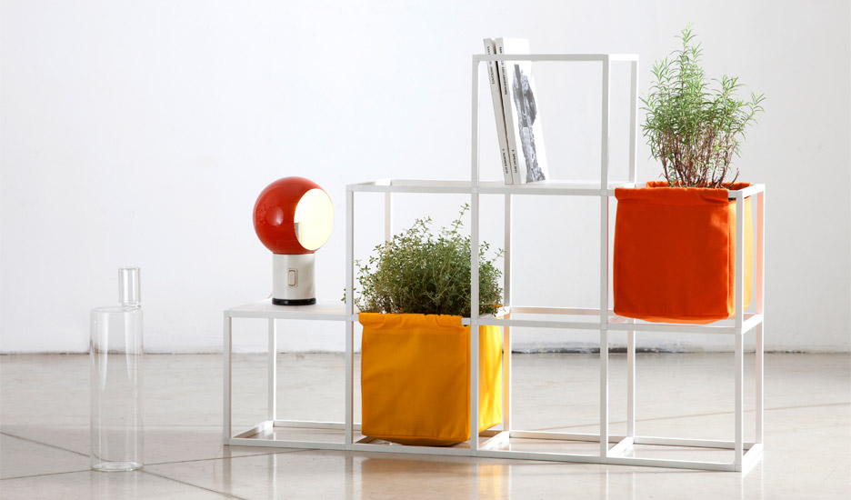 Supercake combines shelves and plant pots in modular system