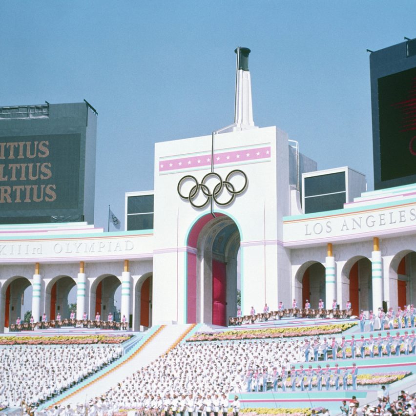 Los Angeles Memorial Coliseum by John and Donald Parkinson, Los Angeles 1932 and 1984