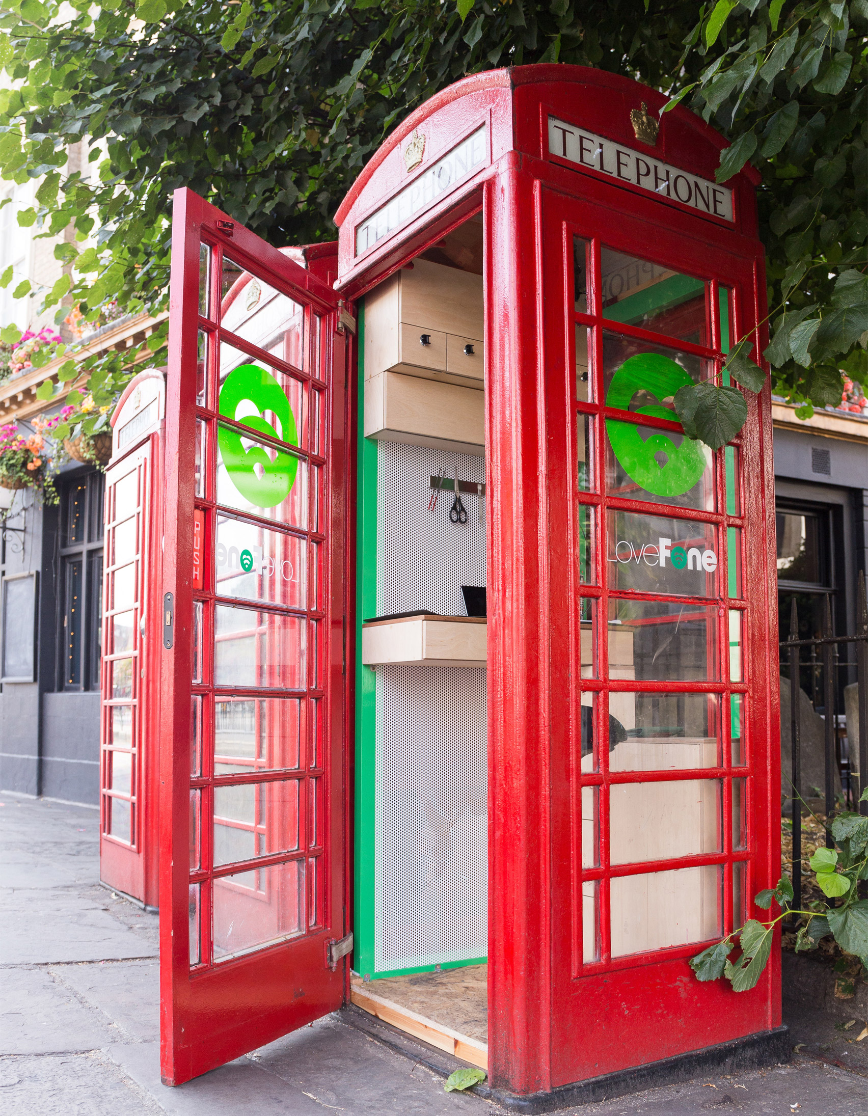 Lovefone turns UK's disused phone booths into tiny repair shops