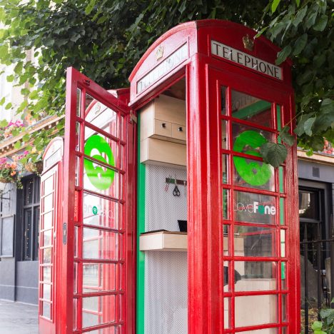 Lovefone turns UK's disused telephone boxes into tiny repair shops