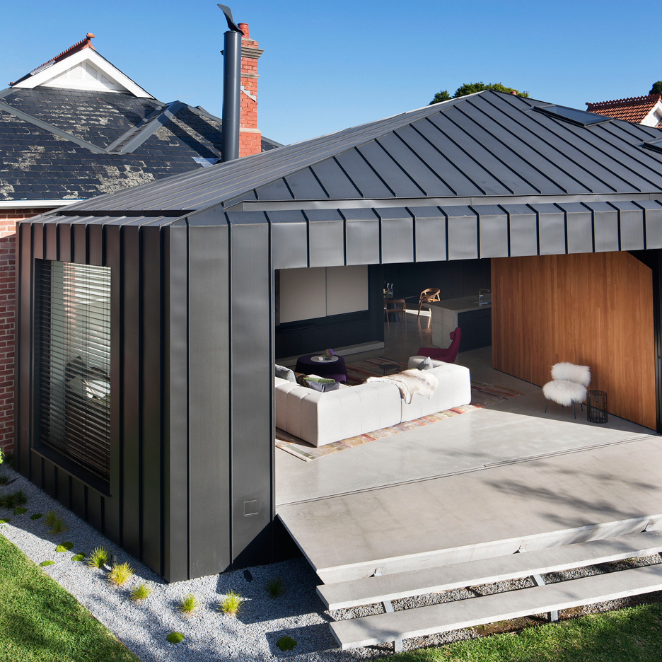 Matt Gibson's Shadow House extension stands in the shade of an Edwardian home