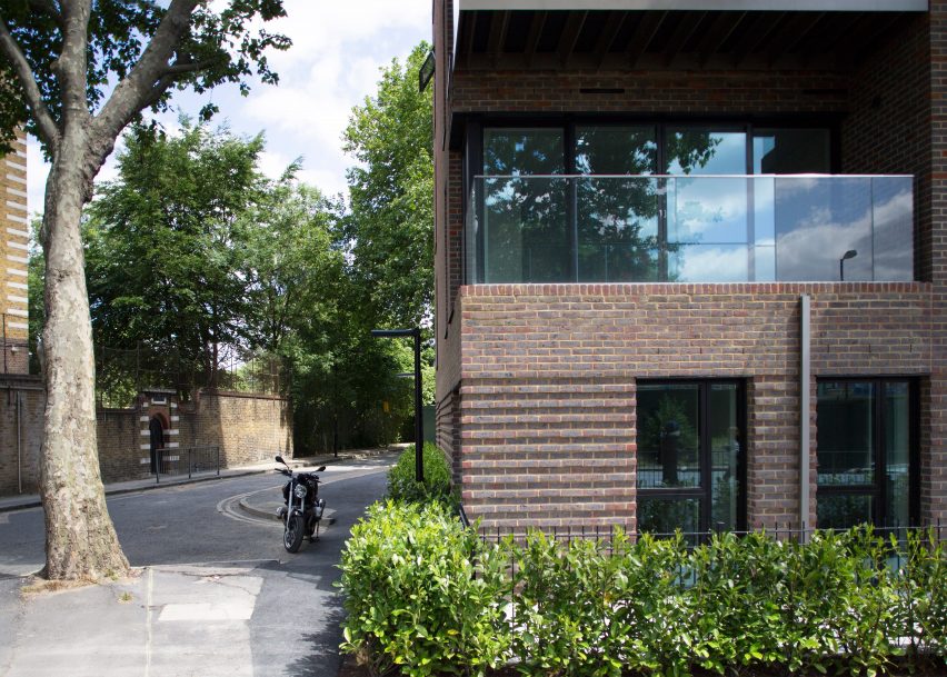 DRMM s Trafalgar Place housing features multi hued brickwork