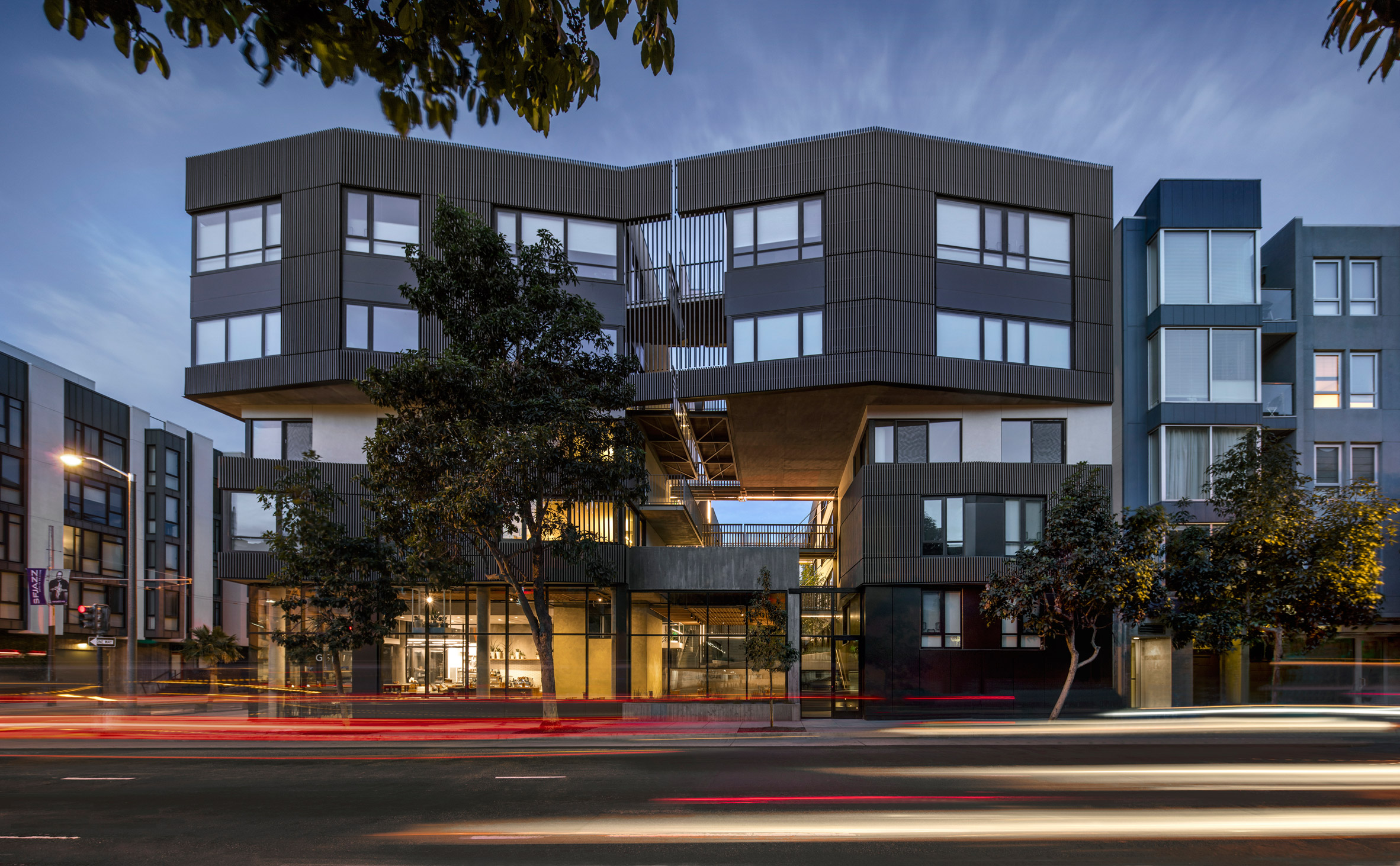 Fougeron Architecture clads a San Francisco condo building in dark wooden dowels