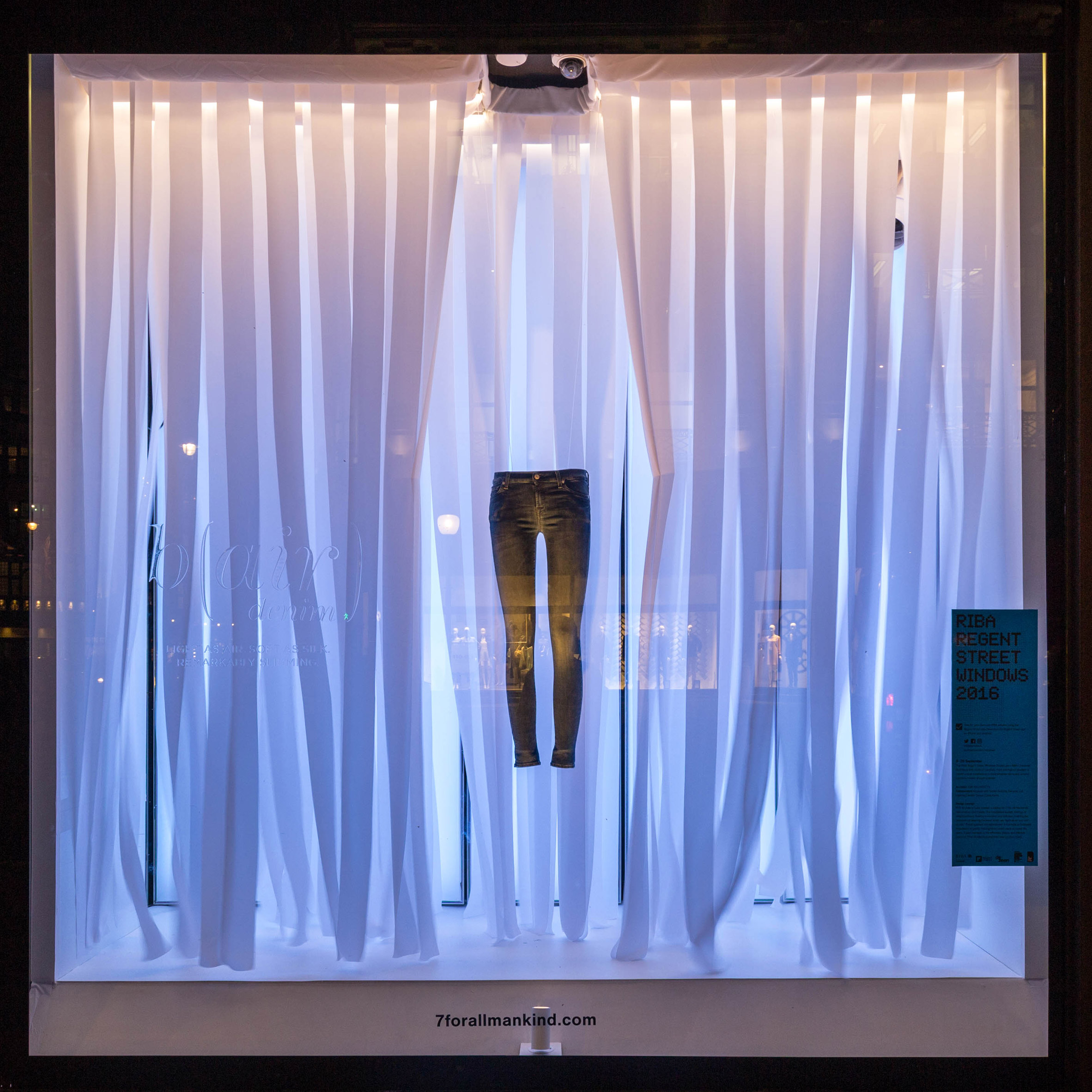 7 For All Mankind RIBA window display 2016 with KSR Architects