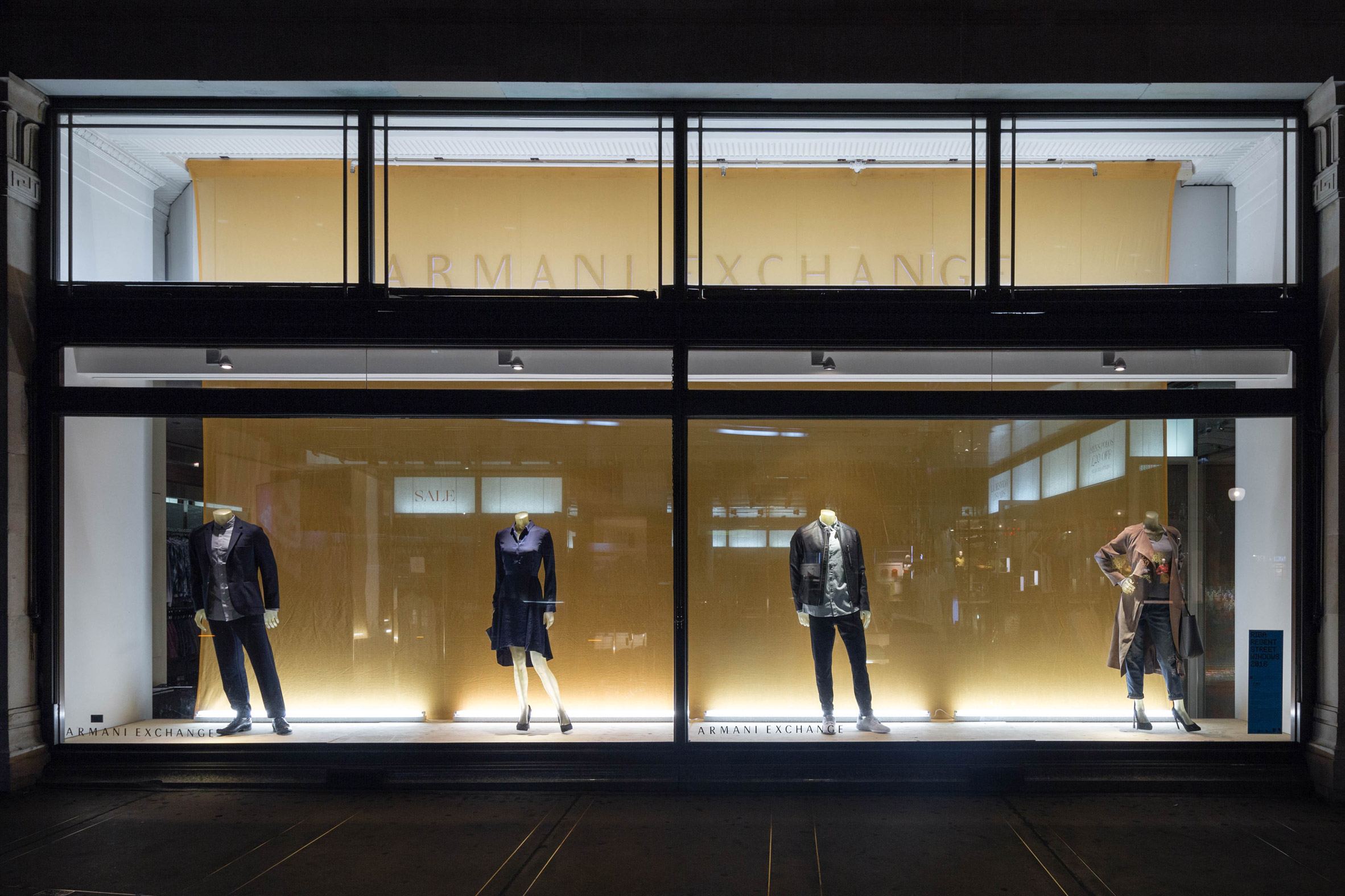 Armani Exchange RIBA window display 2016 with Matheson Whiteley