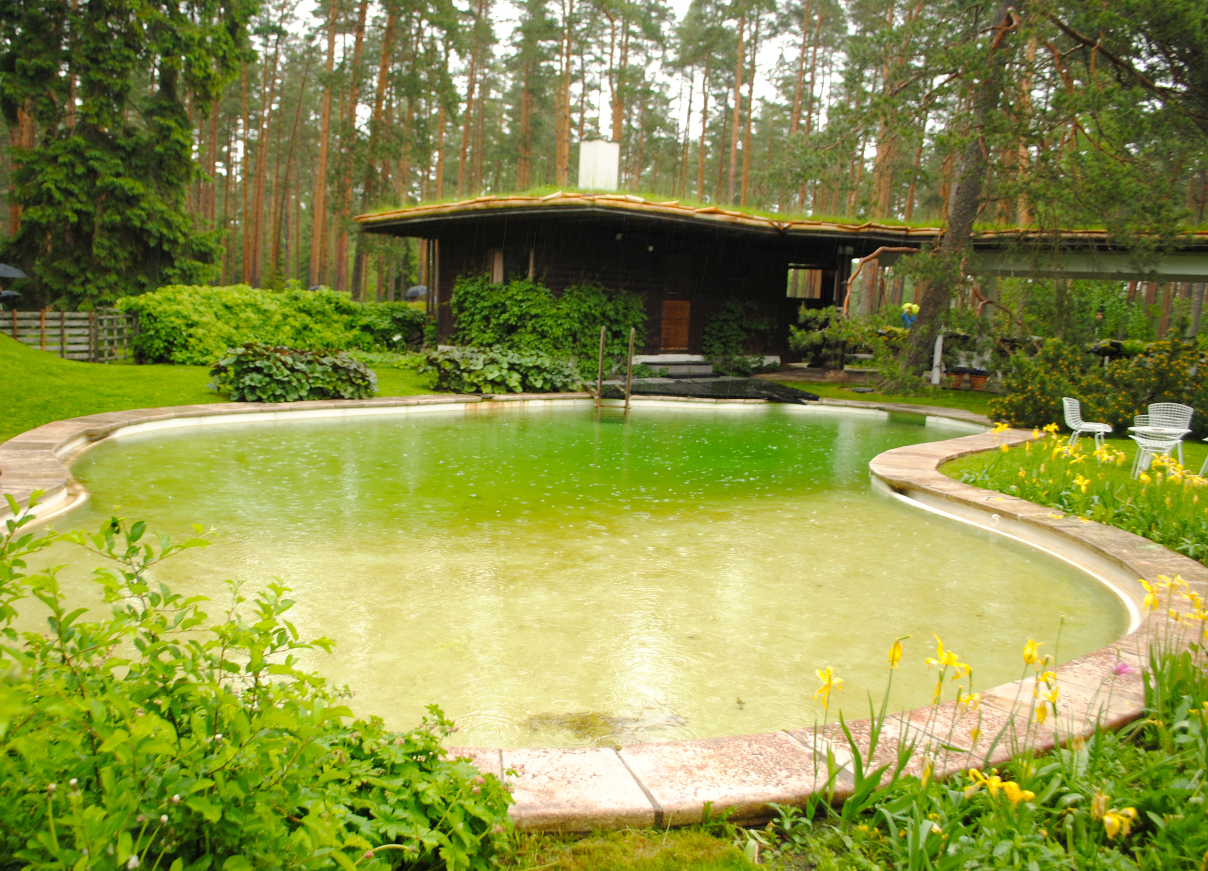 Alvar Aalto's swimming pool at Villa Mairea