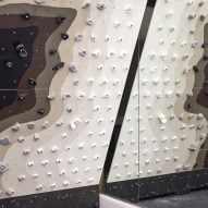 Patternity installs monochrome climbing wall inside London's Ace Hotel