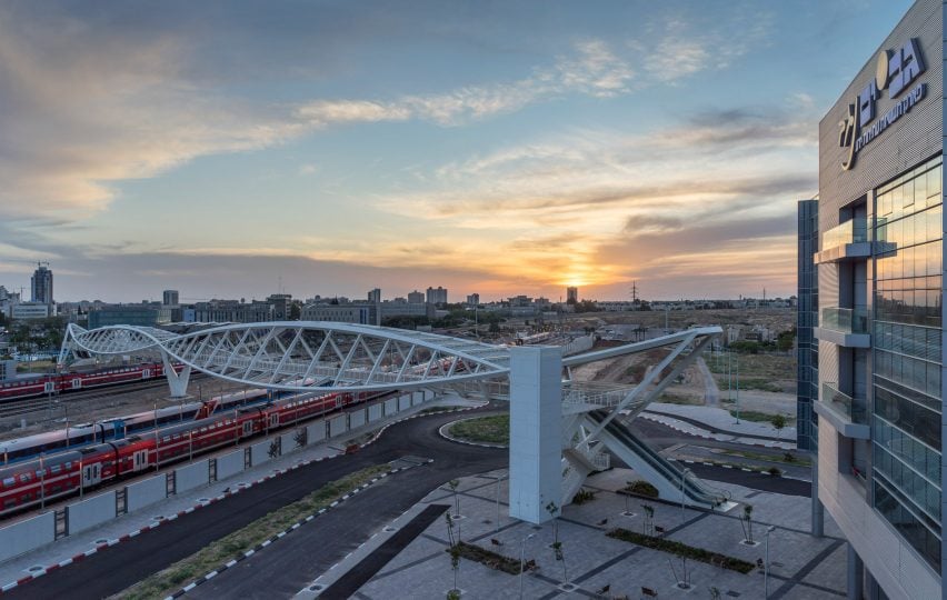 Beersheba station bridge in Israel is shaped like a pair of eyes