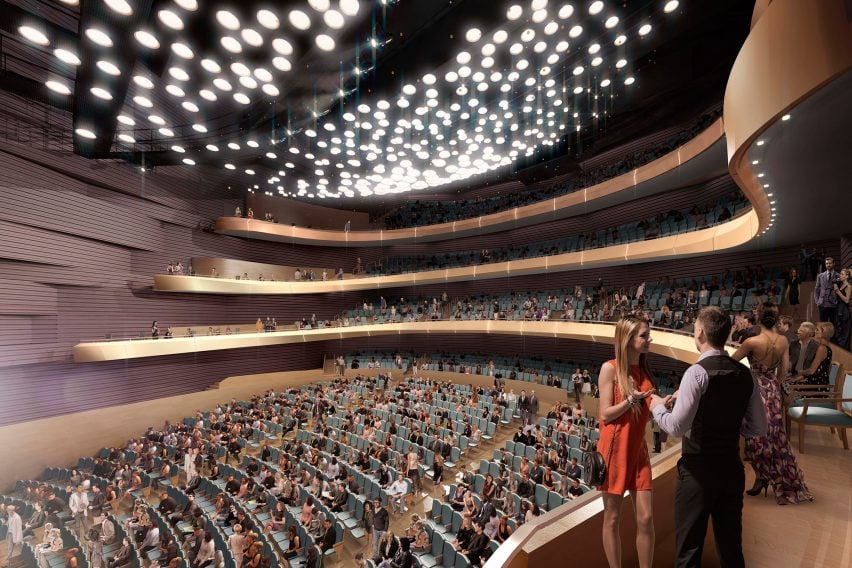 Diamond Schmitt Architects reveals Buddy Holly Hall of Performing Arts for Texas