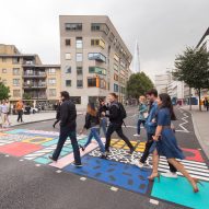 Camille Walala creates multicoloured pedestrian crossing for London street