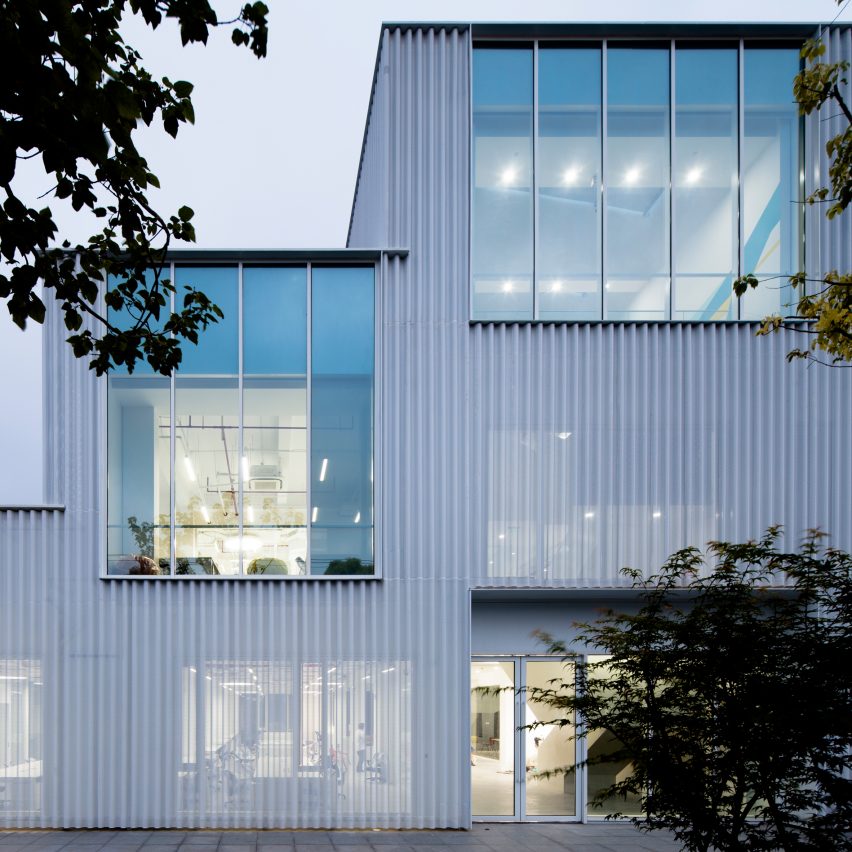 Shanghai office transformed into aluminium-clad tech incubator by Schmidt Hammer Lassen