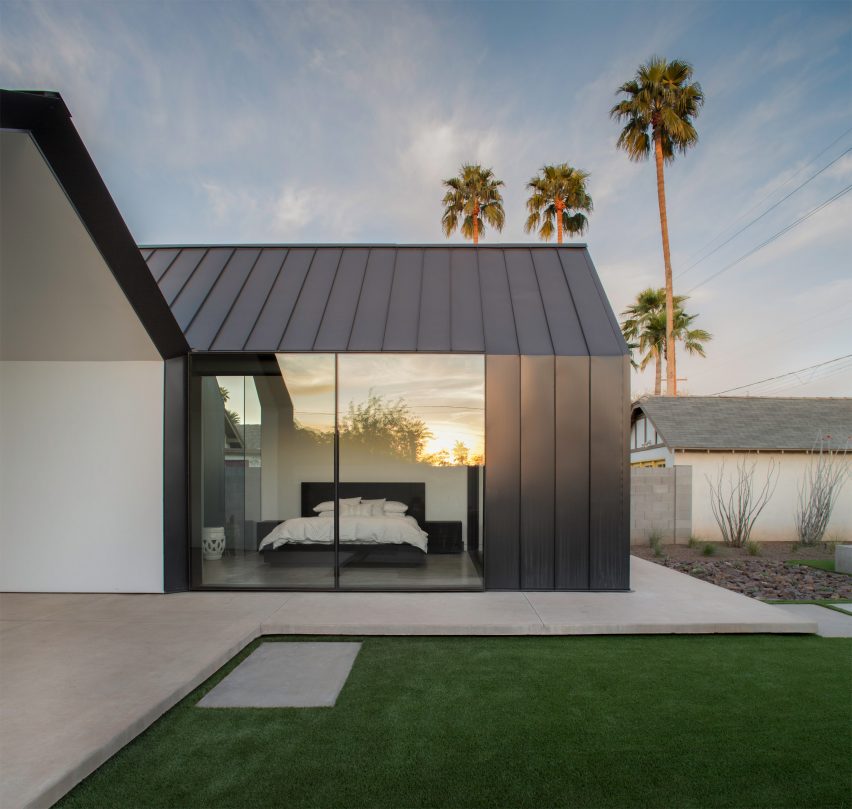 Chen + Suchart creates a gabled addition clad in metal for an historic Arizona home