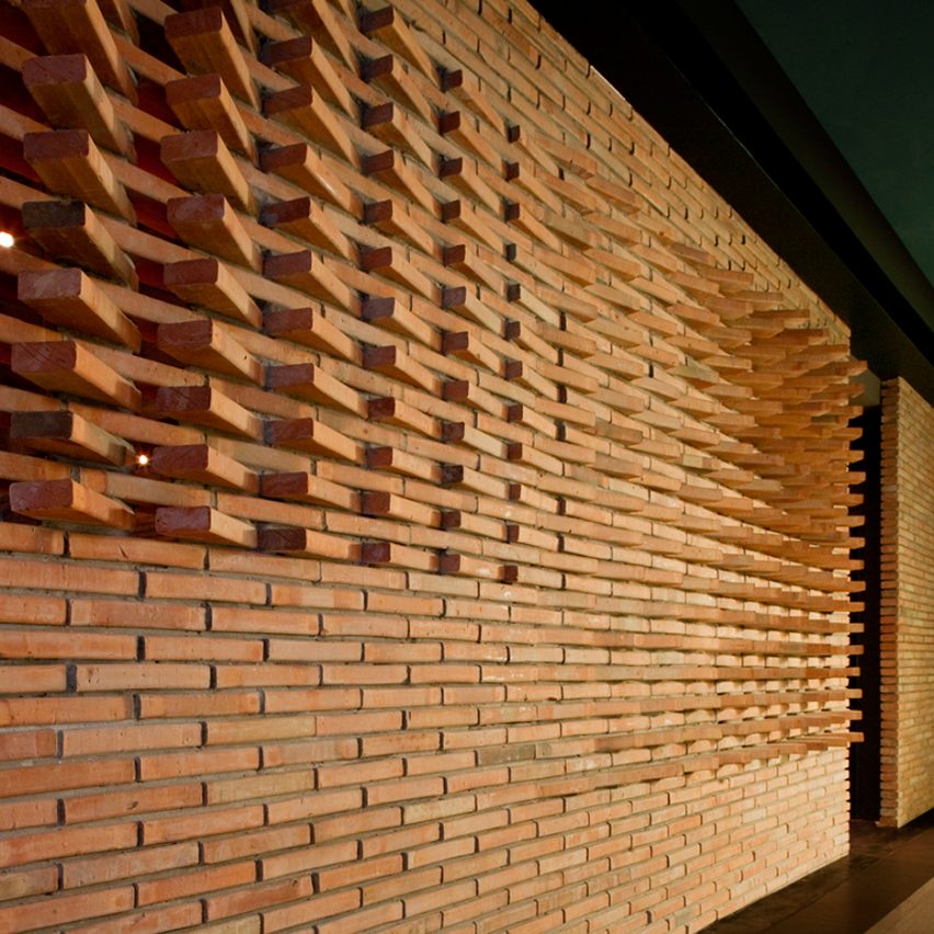 Dude Cigar Bar by Studiomake on the top 10 brick interiors on Dezeen's Pinterest boards
