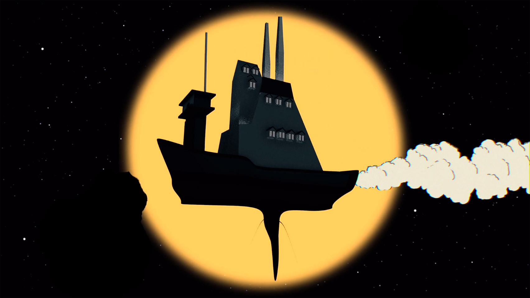 Gustaf Holtenäs animates a space cartoon for Fabula Spatium music video