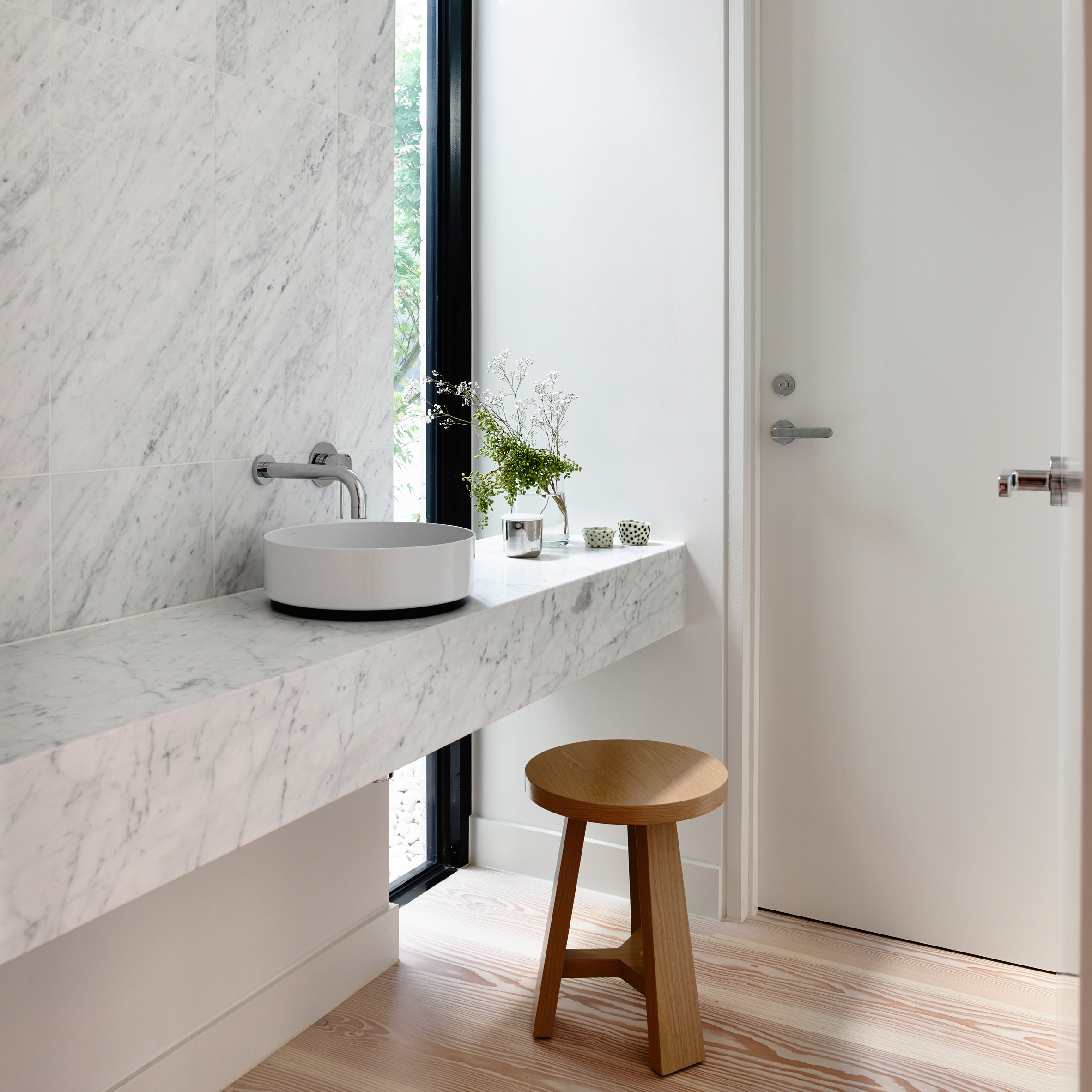 Fairbairn House in Melbourne is one of the 10 most popular marble interiors on Pinterest