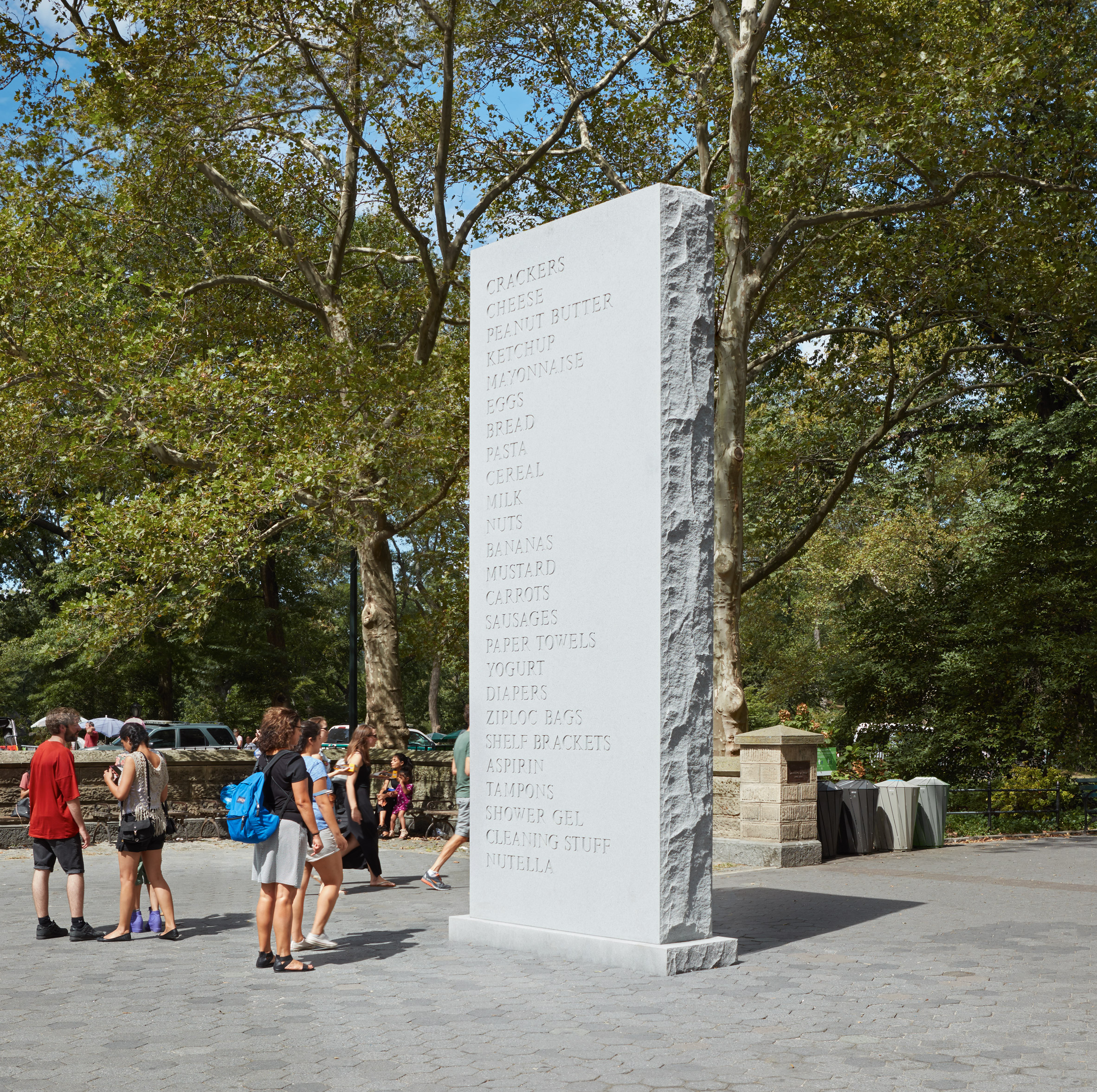 Memorial, 2016. Photograph by Jason Wyche, courtesy of the artist, Anton Kern Gallery and Public Art Fund 