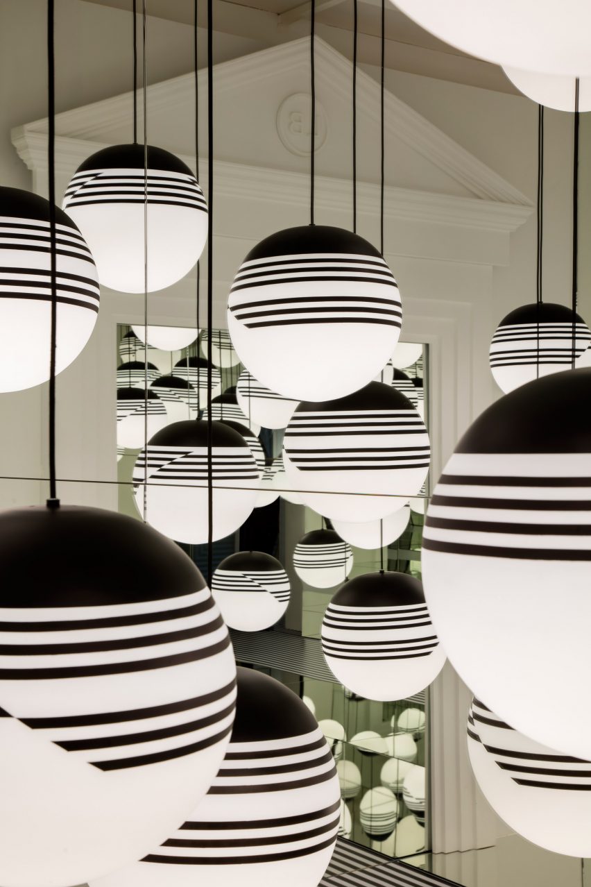 Lee Broom transforms London store into abstract Op Art installation