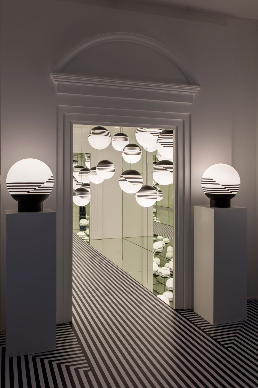 Lee Broom transforms London store into abstract Op Art installation