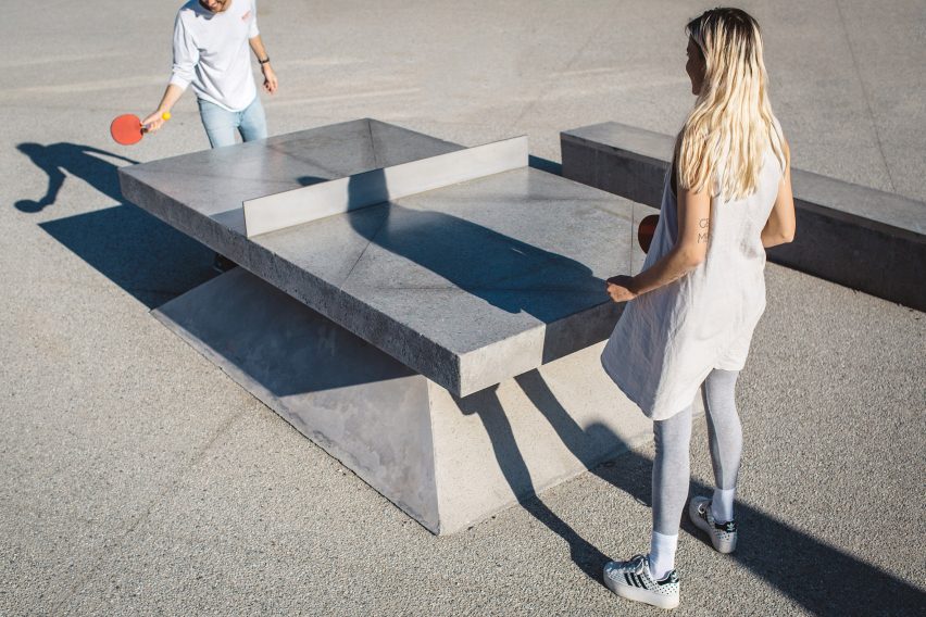 Monoliths Ping Pong Tables by Murray Barker & Laith McGregor