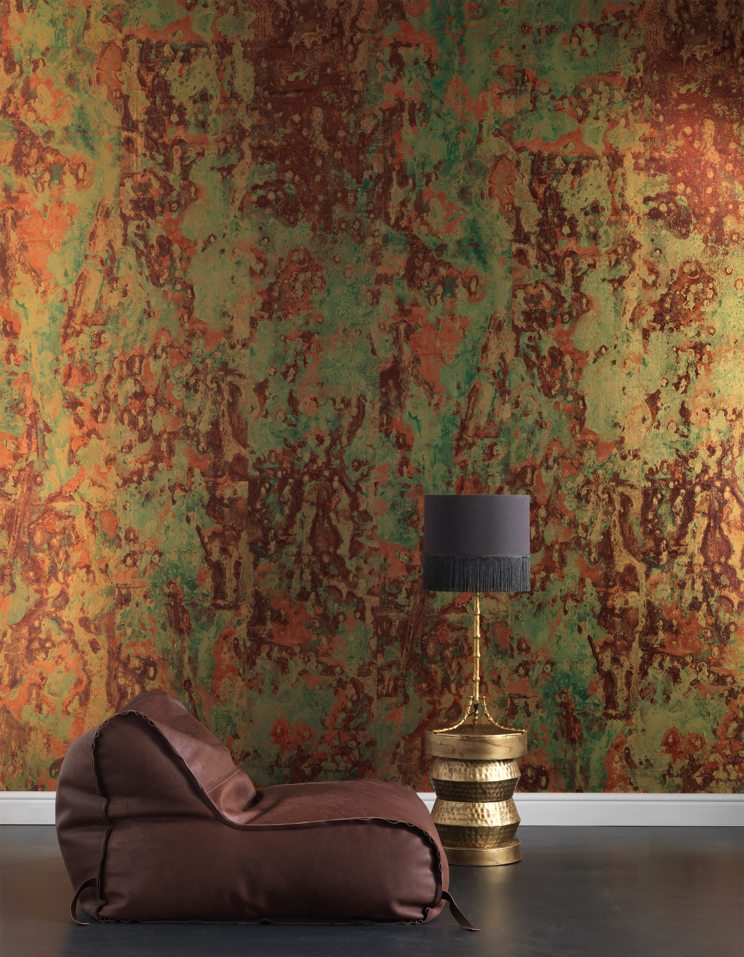 Piet Hein Eek designs oxidised copper wallpaper for NLXL Lab