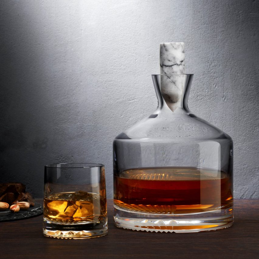 Alba whisky decanter by Joe Doucet for Nude