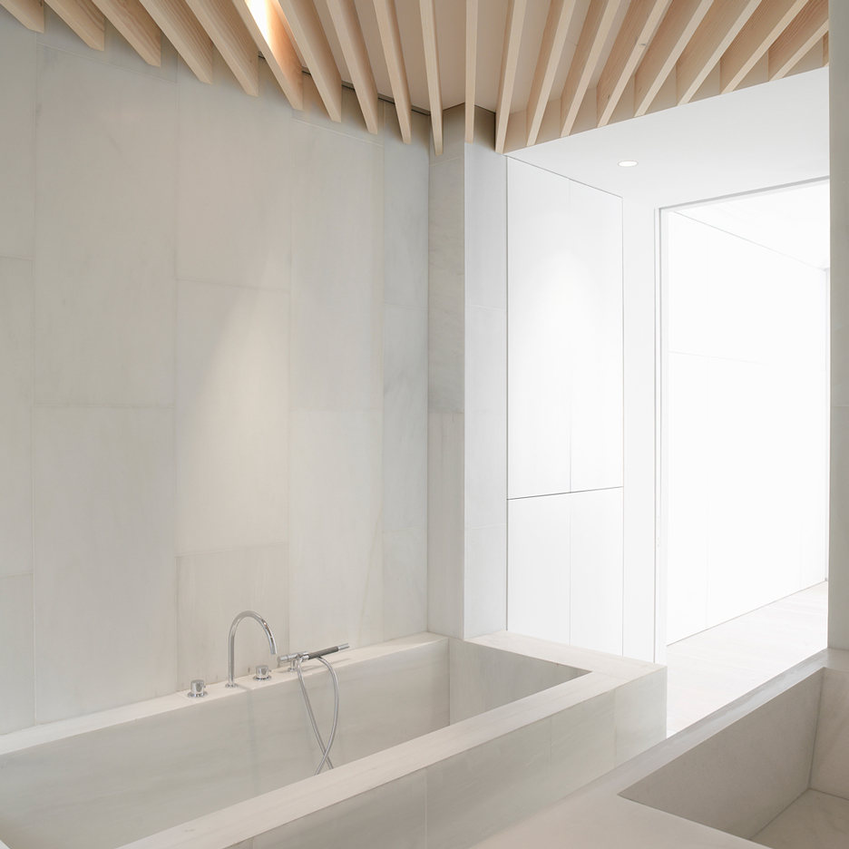 Orfila Flat by Schneider Colao is one of the 10 most popular marble interiors on Pinterest