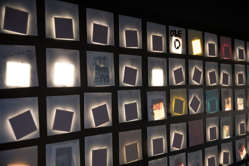 LG Display OLED light installation by Ron Arad