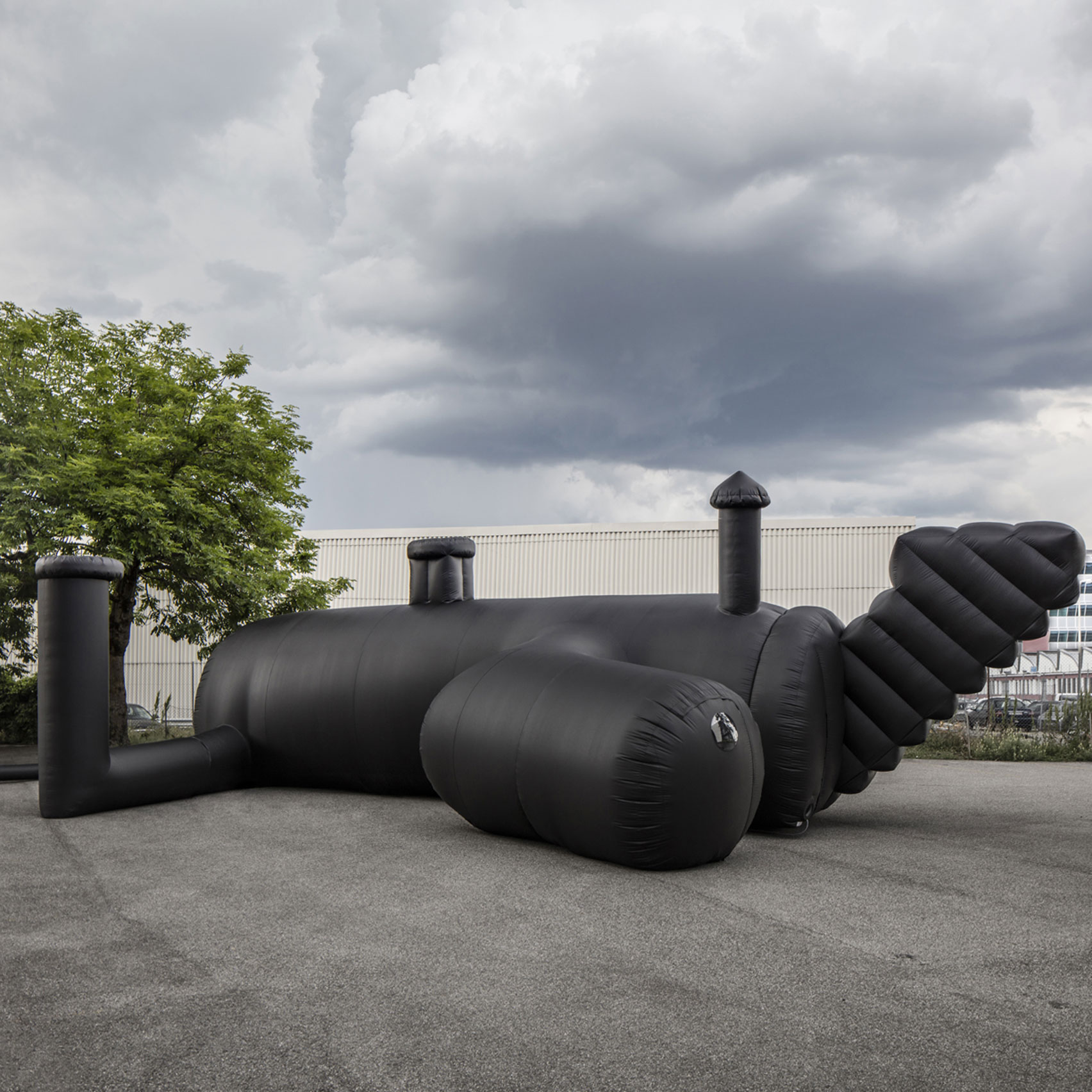 Inflatable nightclub created by Bureau A for Federation of Swiss Architects