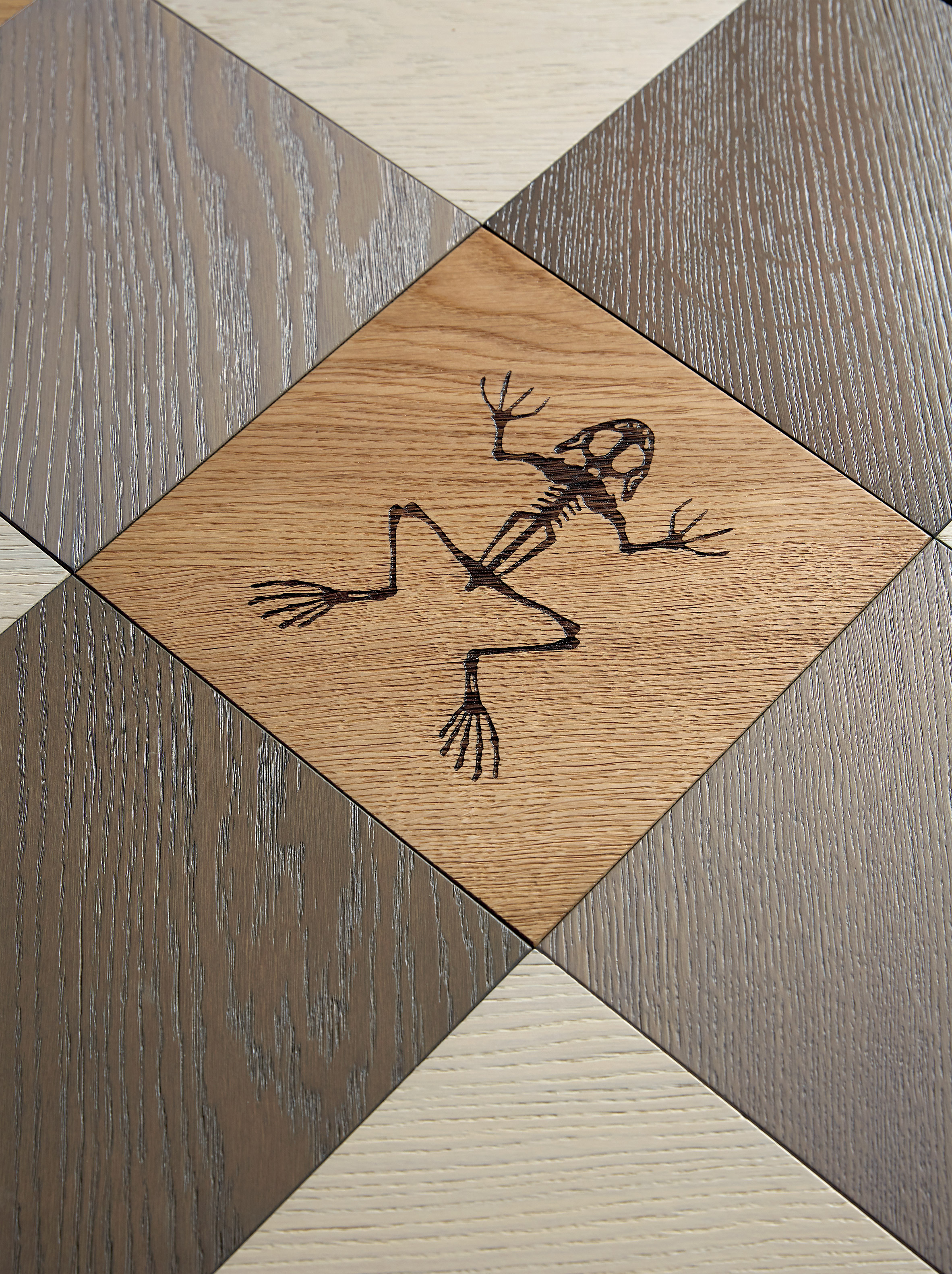 Studio Job engraves fossils in flooring for first parquet collection