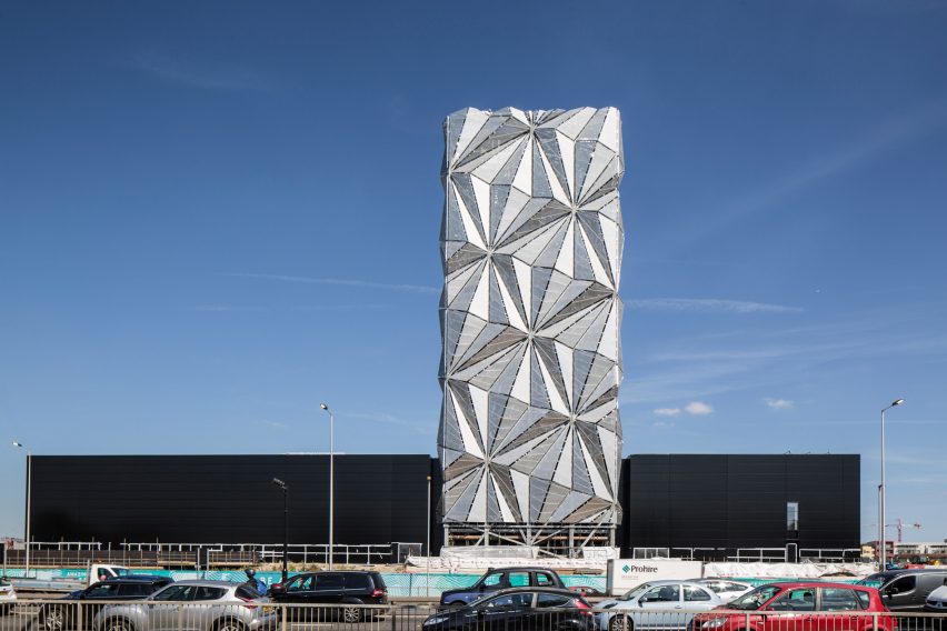 Conrad Shawcross forays into architecture with faceted tower that "defies definition"