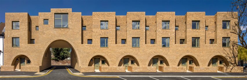 Peter Barber includes "cosy" arched entrances at east-London housing scheme