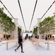 This week's Dezeen Mail features Yves Behar's self-rocking crib and Apple's new London store