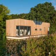 Baca Architects moors modular floating home on Chichester Canal