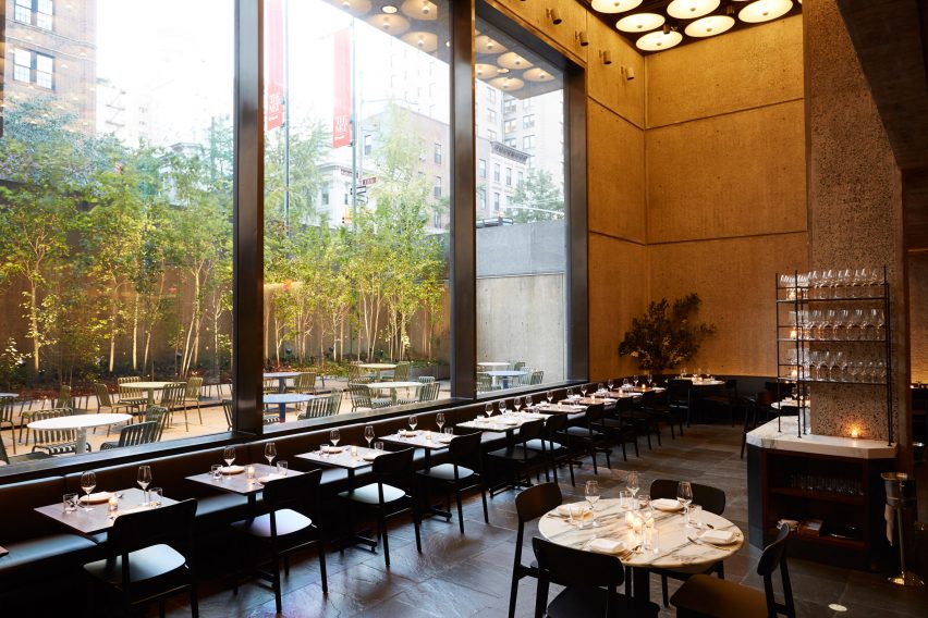 The Flora restaurant and coffee bar in the Met Breuer museum
