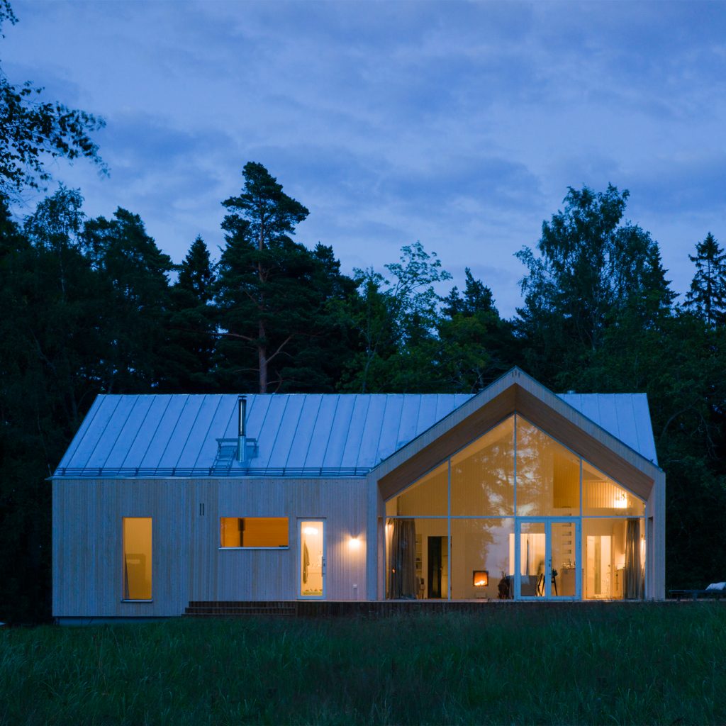 Villa Ks Angular Concrete Volumes Provide Views Of A Finnish Forest