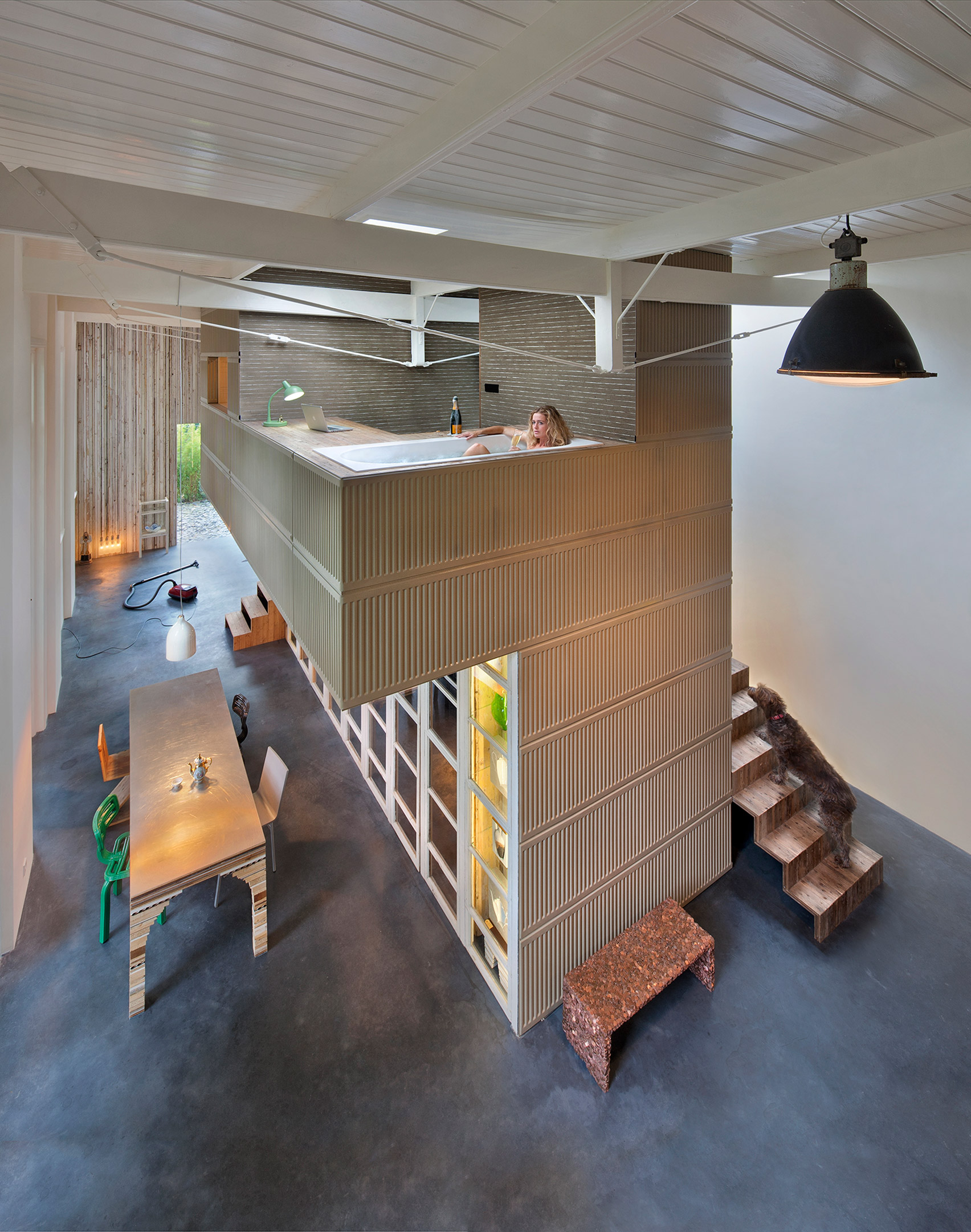 Rolf Bruggink uses salvaged materials to convert coach house into home
