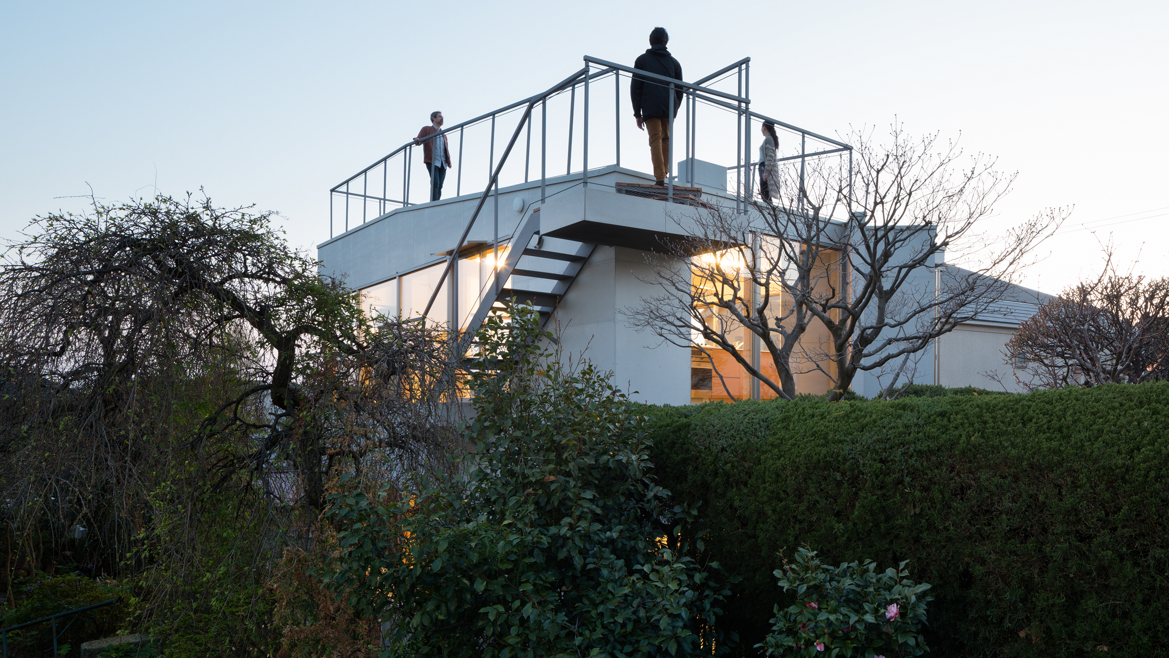 Land-locked Tokyo house by Front Office features elevated terraces