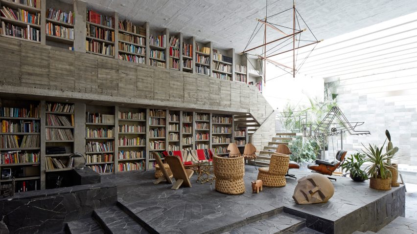 Interior of Pedro Reyes house in Mexico City