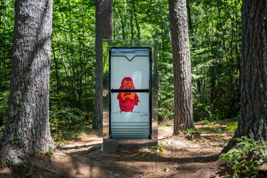 Universal Play Machine flipbooks in the forest by Beam Camp