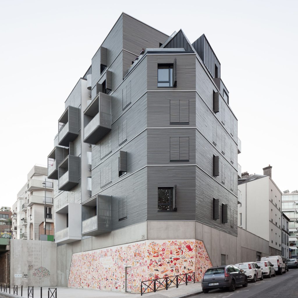 Grey Larch Covers Prefab Marly House Designed By Karawitz To Bring City Feel To Paris Suburbs